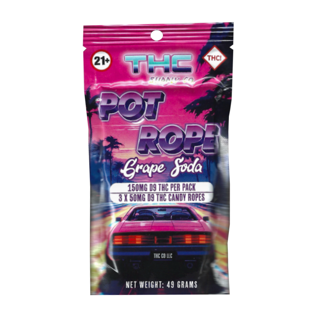 *THCSC Pot Rope 50mg 3pk / Grape Soda